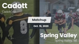 Matchup: Cadott vs. Spring Valley  2020