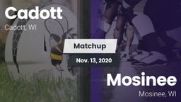 Matchup: Cadott vs. Mosinee  2020