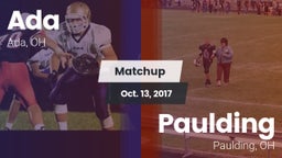 Matchup: Ada vs. Paulding  2017