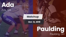Matchup: Ada vs. Paulding  2018