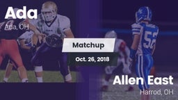 Matchup: Ada vs. Allen East  2018