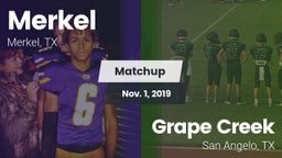 Matchup: Merkel  vs. Grape Creek  2019
