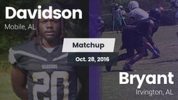 Matchup: Davidson vs.  Bryant  2016