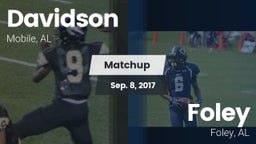 Matchup: Davidson vs. Foley  2017