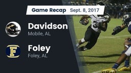 Recap: Davidson  vs. Foley  2017