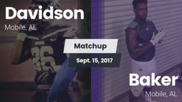 Matchup: Davidson vs. Baker  2017