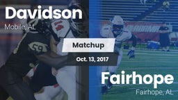 Matchup: Davidson vs. Fairhope  2017