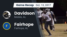 Recap: Davidson  vs. Fairhope  2017