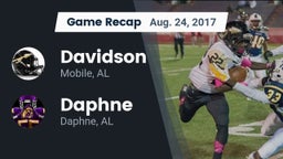 Recap: Davidson  vs. Daphne  2017