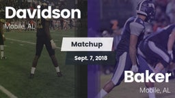 Matchup: Davidson vs. Baker  2018