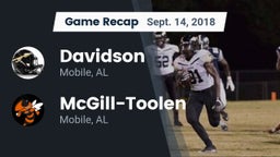 Recap: Davidson  vs. McGill-Toolen  2018