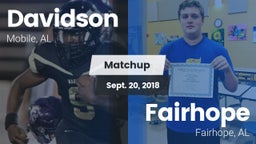 Matchup: Davidson vs. Fairhope  2018
