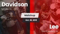 Matchup: Davidson vs. Lee  2018
