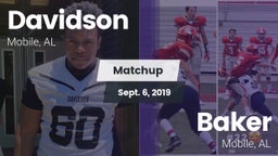 Matchup: Davidson vs. Baker  2019
