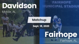 Matchup: Davidson vs. Fairhope  2020