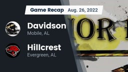 Recap: Davidson  vs. Hillcrest  2022