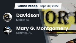 Recap: Davidson  vs. Mary G. Montgomery  2022