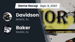Recap: Davidson  vs. Baker  2023