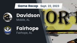 Recap: Davidson  vs. Fairhope  2023