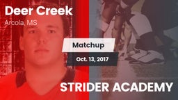 Matchup: Deer Creek vs. STRIDER ACADEMY 2017