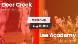 Matchup: Deer Creek vs. Lee Academy  2018