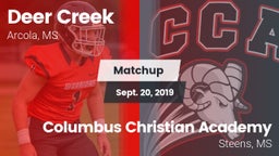 Matchup: Deer Creek vs. Columbus Christian Academy 2019
