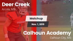 Matchup: Deer Creek vs. Calhoun Academy 2019