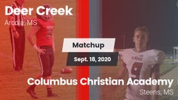 Matchup: Deer Creek vs. Columbus Christian Academy 2020
