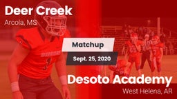 Matchup: Deer Creek vs. Desoto Academy  2020