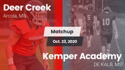 Matchup: Deer Creek vs. Kemper Academy 2020