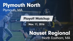 Matchup: Plymouth North vs. Nauset Regional  2016