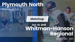 Matchup: Plymouth North vs. Whitman-Hanson Regional  2018