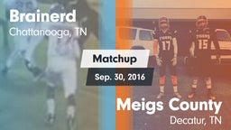 Matchup: Brainerd vs. Meigs County  2016