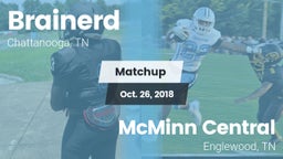 Matchup: Brainerd vs. McMinn Central  2018