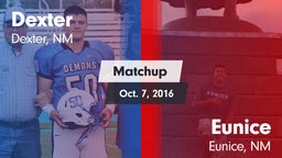 Matchup: Dexter vs. Eunice  2016