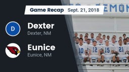 Recap: Dexter  vs. Eunice  2018