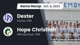Recap: Dexter  vs. Hope Christian  2023