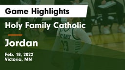 Holy Family Catholic  vs Jordan  Game Highlights - Feb. 18, 2022