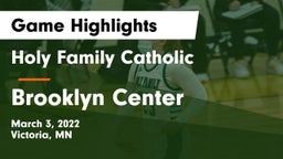 Holy Family Catholic  vs Brooklyn Center Game Highlights - March 3, 2022