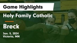 Holy Family Catholic  vs Breck  Game Highlights - Jan. 5, 2024