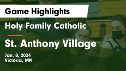 Holy Family Catholic  vs St. Anthony Village  Game Highlights - Jan. 8, 2024