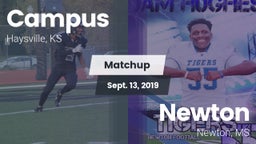 Matchup: Campus High vs. Newton  2019