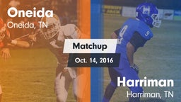 Matchup: Oneida vs. Harriman  2016