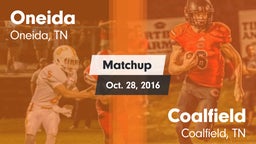 Matchup: Oneida vs. Coalfield  2016