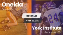 Matchup: Oneida vs. York Institute 2017