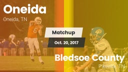 Matchup: Oneida vs. Bledsoe County  2017