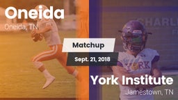 Matchup: Oneida vs. York Institute 2018