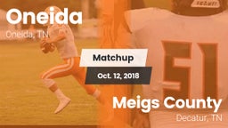 Matchup: Oneida vs. Meigs County  2018