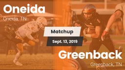 Matchup: Oneida vs. Greenback  2019