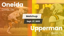 Matchup: Oneida vs. Upperman  2019